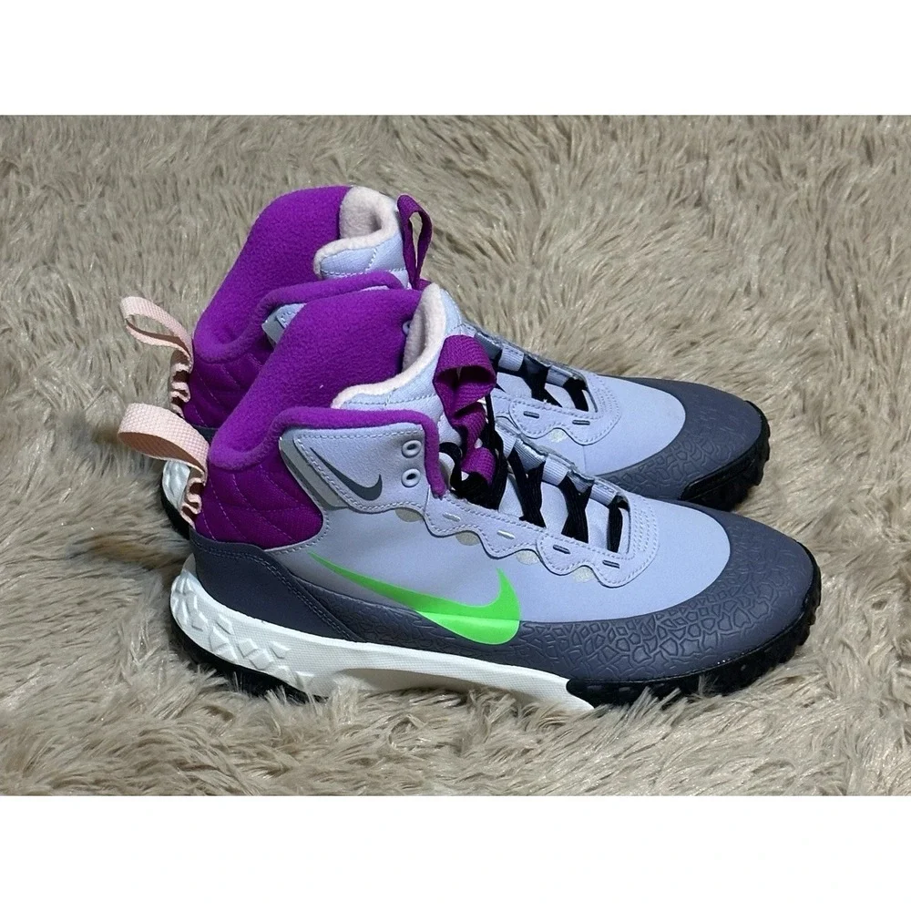 Nike Terrascout Big Kids Boots Size 6Y Ghost Purple Green NWB IH7683-002 NEW